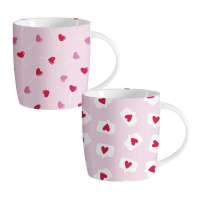 Chávena do amor cor-de-rosa de 350 ml - 1 unidade