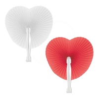 Leque de Coração de 14 cm - 1 unidade