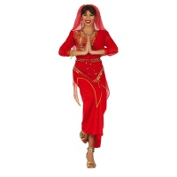 Disfarce de dançarina hindu para mulher