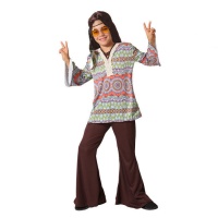 Fato de hippie estampado para criança