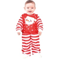 Pijama de Natal com boneco de neve para bebé