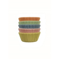 Cápsulas de cupcake para mini cupcakes em cores pastel - PME - 100 unidades