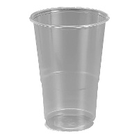 Copos de plástico transparente de 300 ml - 15 unidades