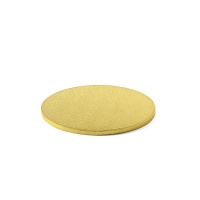 Base redonda dourada para bolos de 25,5 x 25,5 x 1,2 cm - Decora