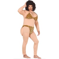 Roupa de fantasia de Drag Bikini Leopardo para homem