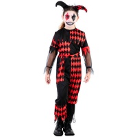 Traje Sinistro Jester para raparigas