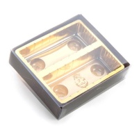 Caixa de 10 x 11,5 x 3 cm para chocolates Denver