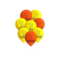 Balões de látex Dragon Ball 27 cm - Festa Conver - 8 unid.