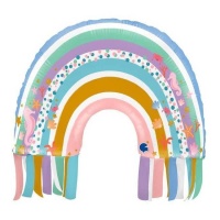 Globo de silhueta arco-íris com animais marinhos 63 cm - Grabo