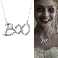 Colar de Boo com pedraria