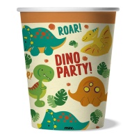 Copos de festa Dino 250 ml - 8 unid.