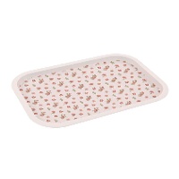 Bandeja de 40 x 28,5 cm com flores primaveris