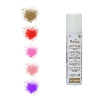 Spray colorido comestível de efeito metálico 75 ml - Decorate