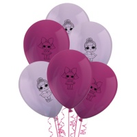 Balões de látex de LOL Surprise glamour de 23 cm - Procos - 8 unidades