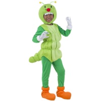 Fato de Verme Verde para criança