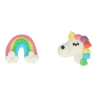 Figuras de açúcar de Unicórnios - FunCakes - 288 unidades