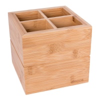 Suporte para utensílios de cozinha em bambu 15 x 16 x 16 cm - Arcos