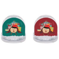 Suporte para bolas de neve com fotografia Tió de Nadal - 1 peça