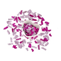 Confetti Chuveiro Bebé Rosa 20 gramas