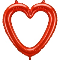 Balão coração vermelho 73 x 72 cm