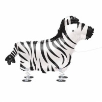 Balão Zebra Ambulante 76,2 cm - Qualatex