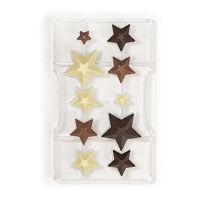 Molde para estrelas de chocolate - Decora - 10 cavidades
