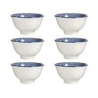 Taça geométrica azul 0,5 L - 6 unid.