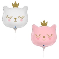 Balão princesa gato 24 x 25 cm - Grabo - 10 unidades