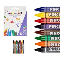 Lápis de cor Jumbo - Pincel - 8 unidades