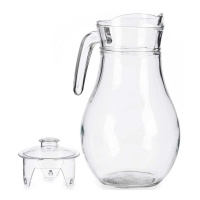 Jarra transparente de 1,8 L com tampa