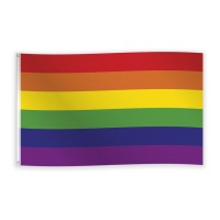 Bandeira com as cores do arco-íris de 90 x 150 cm
