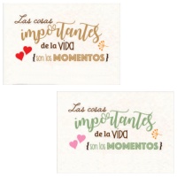 O importante na vida são os momentos - 36 pcs.