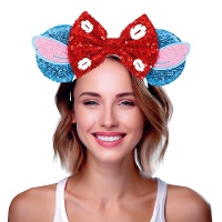 Tiara de ratinha azul