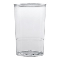 Copos de plástico transparentes de 65 ml de forma clássica - Dekora - 100 unid.