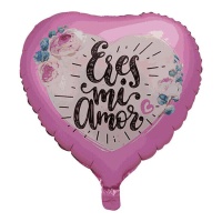 Balão coração cor-de-rosa 