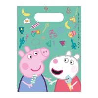 Sacos de Peppa Pig e George - 6 unidades