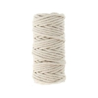 Carretel de 10 m de fio de algodão branco de 4 mm