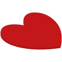 Base para bolo em formato de coração de 25 x 25 x 0,5 cm