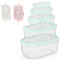 Tupper de 0,20, 0,40, 0,80, 1,75 e 2,8 L - 5 unidades