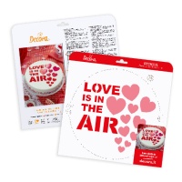 Estêncil do amor 25 cm - Decorar
