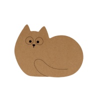 Silhouette MDF 15 cm : Bola para gatos