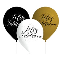 Balões de látex para feliz aposentadoria de 27 cm - 8 unidades