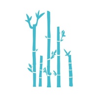 Stencil de bambu 20 x 28,5 cm - Artis decor - 1 unidade