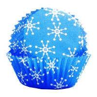 Mini cápsulas de cupcake de flocos de neve - PME - 100 pcs.