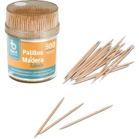 Palitos de madeira em pote - 500 unidades