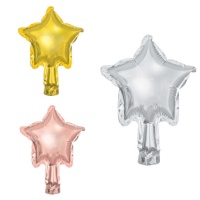 Balão estrela colorida 10 cm - PartyDeco - 25 unidades