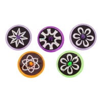 Discos multicoloridos - 5 peças