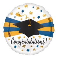 Parabéns Graduation Round Balloon 43 cm - Anagrama