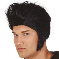 Peruca preta do Rei do Rock
