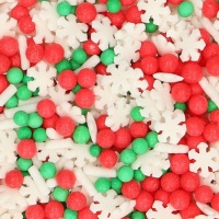 Sprinkles de mix de Natal de 180 g - FunCakes